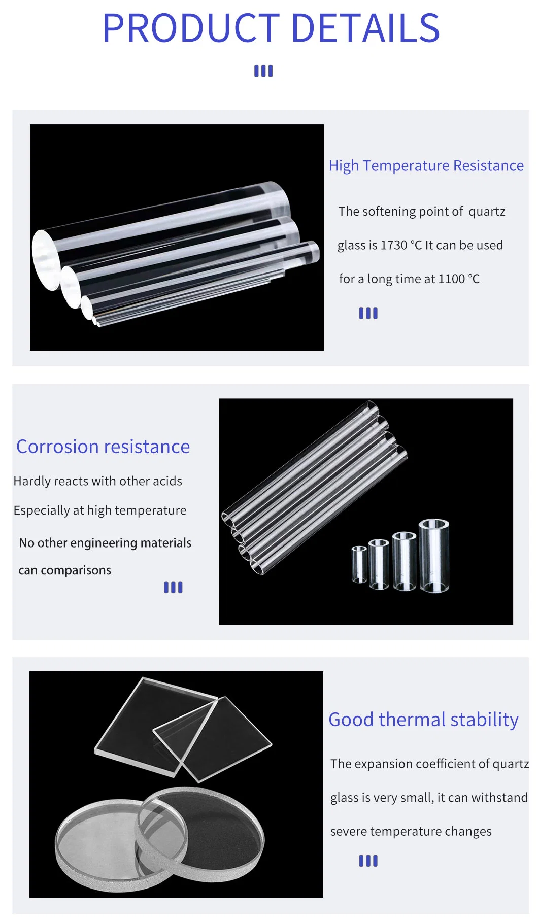 Heat Resistant Frosted Fused Silica Wafers Opaque Quartz Glass Flange